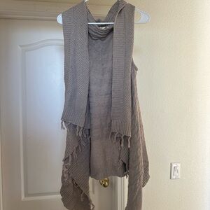 Matilda Jane Beige Knit Cardigan with Fringe